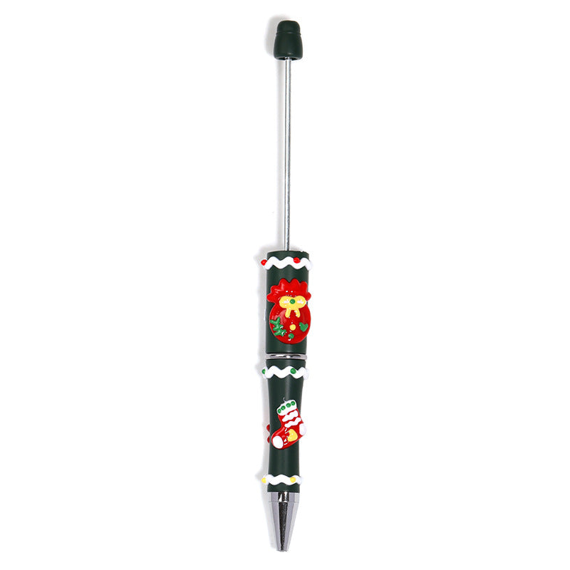 Wholesale 5pcs/pack Christmas cartoon bead pen